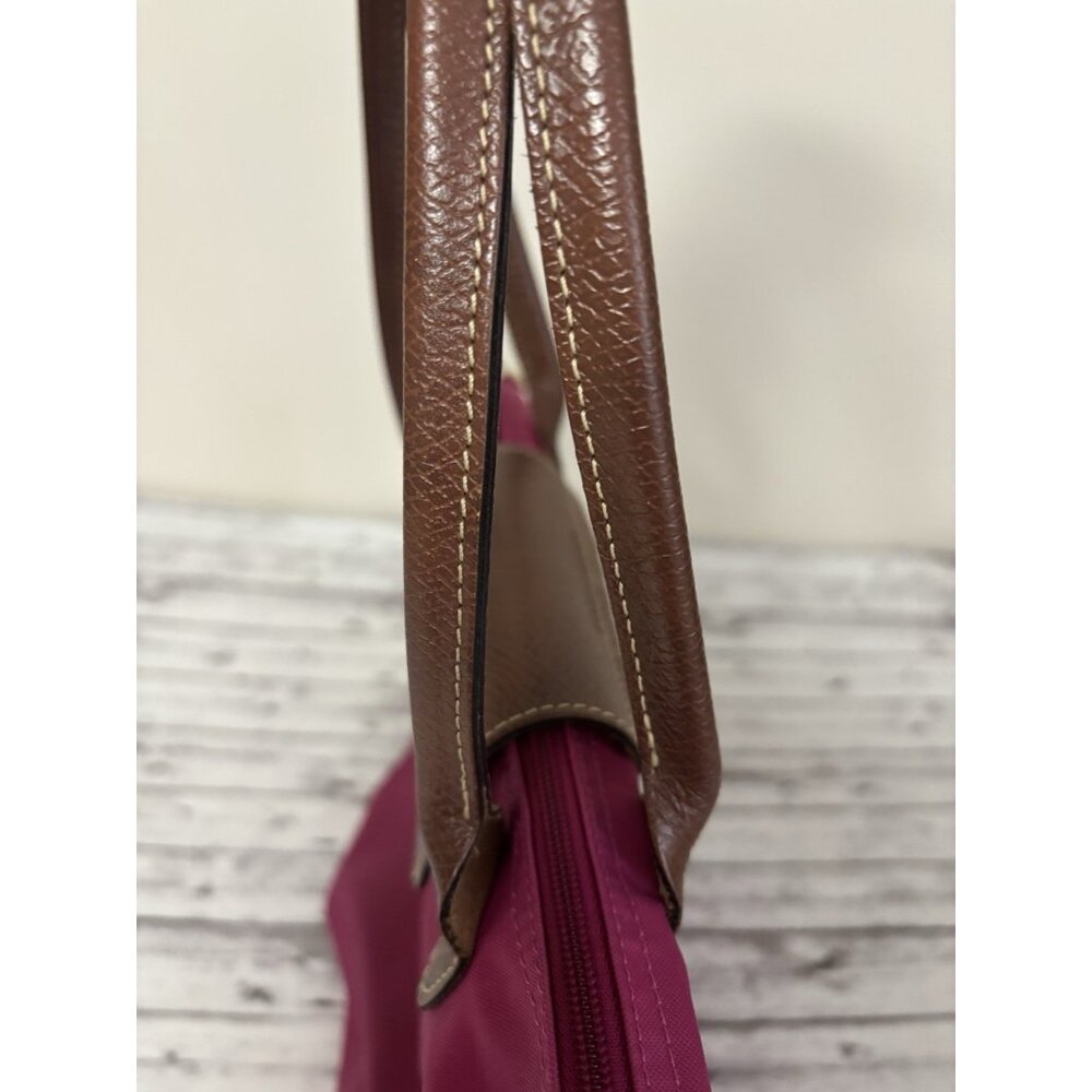 Longchamp Pink Raspberry Handbag Le Pliage Tote Bag Small - Picture 6 of 16